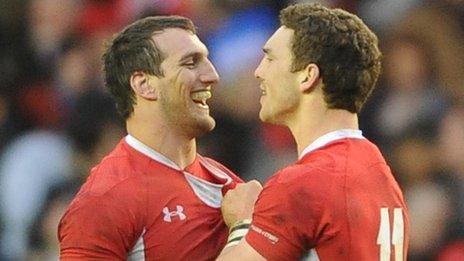Sam Warburton (left) and George North (right)