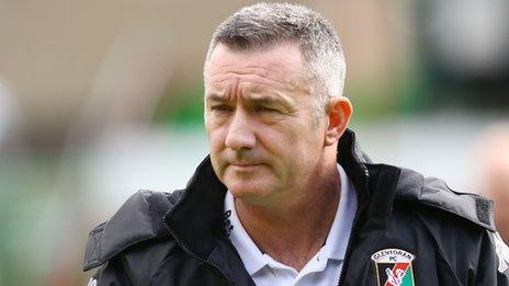 Eddie Patterson won the Irish Cup as Glentoran manager in 2013 and 2015