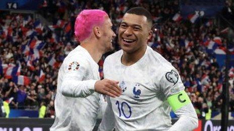 Antoine Griezmann and Kylian Mbappe