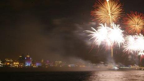 Liverpool fireworks