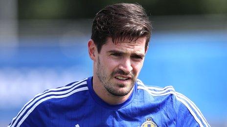 Kyle Lafferty gives Northern Ireland a boost by taking part in training on Friday morning