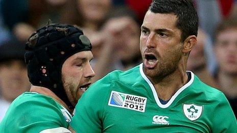 Rob Kearney scored a try but then went off injured at Wembley