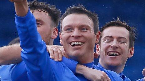 Kevin Braniff scored with a direct free-kick for Glenavon