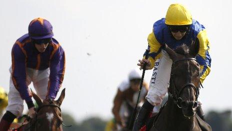 Litigant wins the Ebor handicap in York