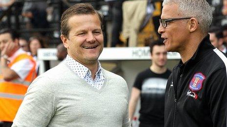 Mark Cooper (left) and Keith Curle