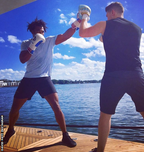 David Haye's social media posts have led to some questioning how hard he has trained for the contest