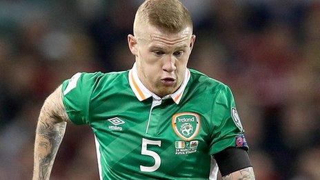 James McClean expected to skipper the Republic in Friday's friendly against Mexico