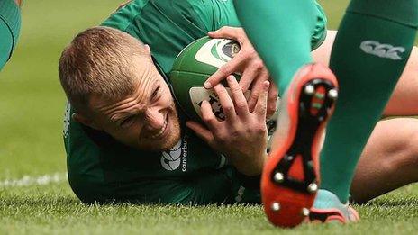 Ireland wing Keith Earls