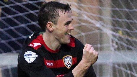 Darren McCauley scored for Coleraine at Warrenpoint