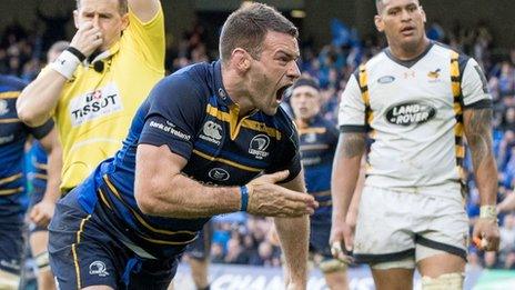 Fergus McFadden scored Leinster's fourth try against Wasps