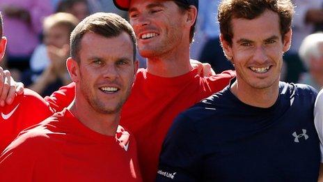 Leon Smith and Andy Murray