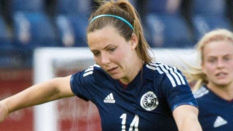 Rachel Corsie scored twice for Scotland