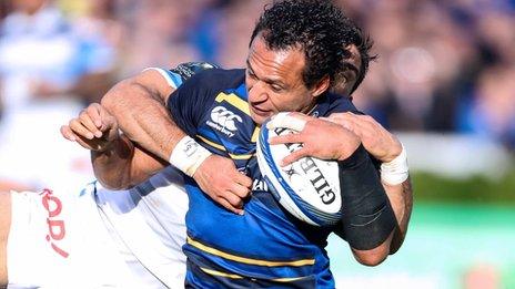 Isa Nacewa slid over for Leinster's fourth try to secure a bonus-point win over Castres