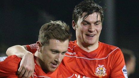 Mark McAlister and Philip Lowry scored for Portadown