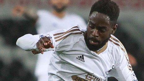 Swansea City winger Nathan Dyer