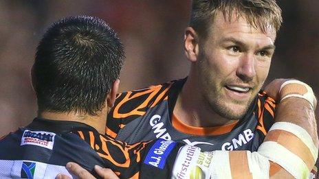 Castleford Tigers celebrate