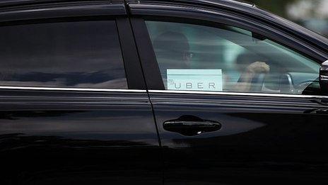 Uber car