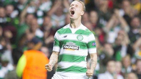 Leigh Griffiths celebrates