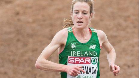 Fionnuala McCormack (right) in chasing a third victory on the the Greenmount course in Antrim