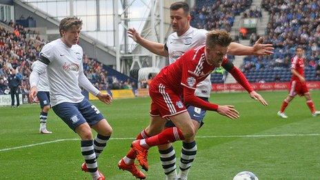 Cardiff City's Craig Noone in action against Preston