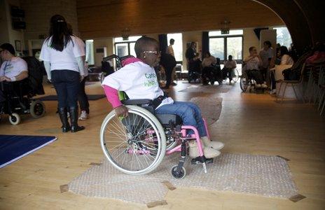 Wheelchair skills class