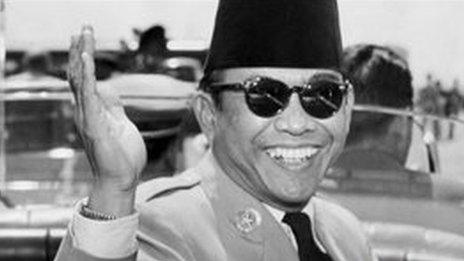 Indonesian President Achmed Sukarno (1956)