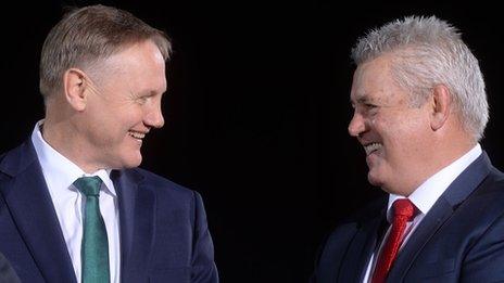 Joe Schmidt (left) and Warren Gatland