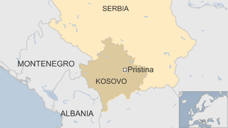 Map of Kosovo