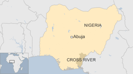 Nigeria map Cross River state