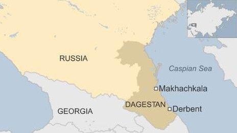 Dagestan map