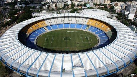 Aerial view of Maracana Stadium, Rio de Janeiro - file photo from 2009