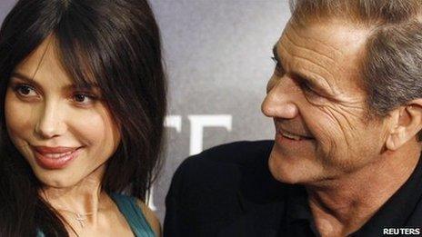 Oksana Grigorieva and Mel Gibson