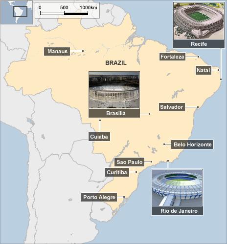 Venues for the 2014 World Cup