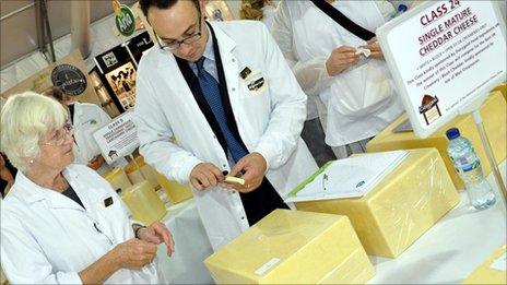 Judges at the International Cheese Awards