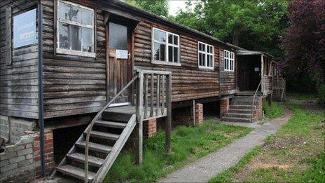 Wooden scout hut at Menai Bridge