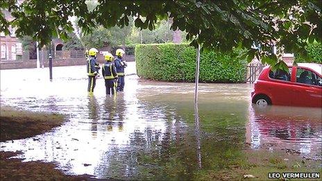 Flooded London Road