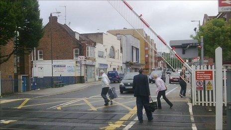 Cosham level crossing