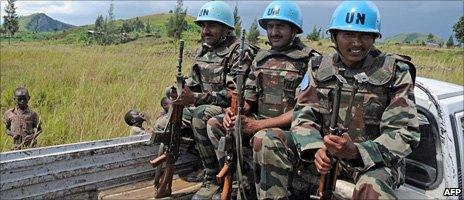 UN peacekeepers in DR Congo, December 2008