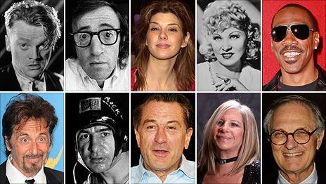 Images of people who have or had New York accents