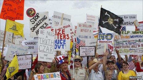 Tea Party protesters in Arizona