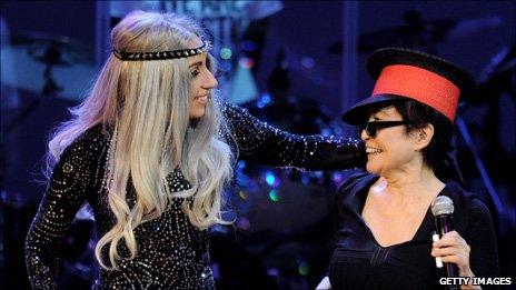 Lady Gaga and Yoko Ono