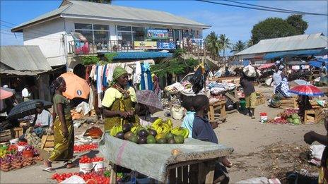 Market in Tanzania