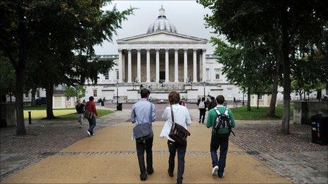 Students at University College London