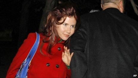 Anna Chapman at Baikonur