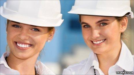 Women construction workers