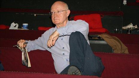 Edward Bond at rehearsals