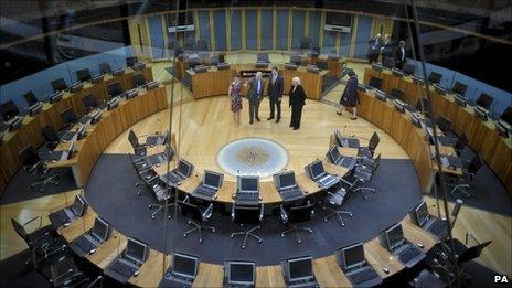 Deputy prime minister Nick Clegg during a visit to the Welsh assembly in September