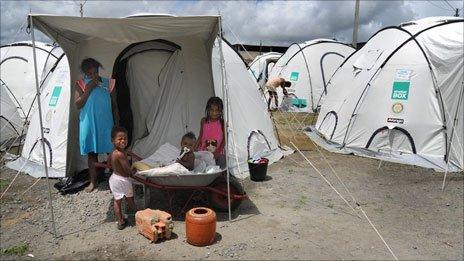 Agua Preta's homeless are also being housed in camps dotted around the town