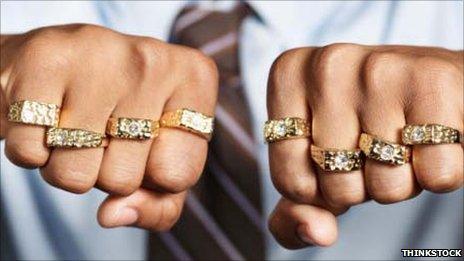 Fists with rings