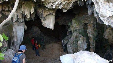 A cave in China